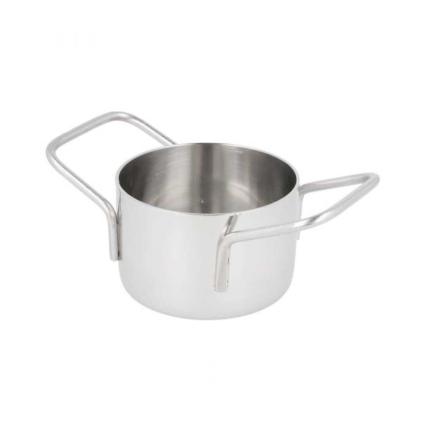 Garcia de pou MINI OLLAS 'ARTINOX' Ø 8x4 5 CM PLATEADO INOX (6 UNID.)