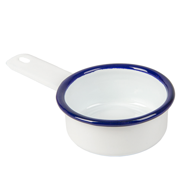 Garcia de pou MINI OLLAS 'ENAMELWARE' 100 ML 14 6x8x3 CM BLANCO ACERO ESMALTADO (6 UNID.)
