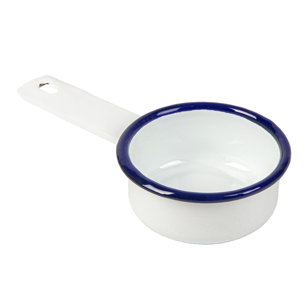Garcia de pou MINI OLLAS 'ENAMELWARE' 50 ML 13 7x7x2 9 CM BLANCO ACERO ESMALTADO (6 UNID.)