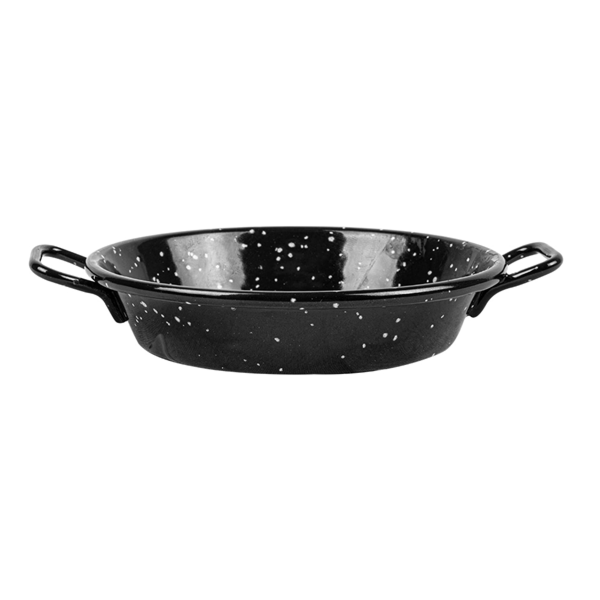 Garcia De Pou MINI PAELLA VALENCIANA ESMALTADA 'ARTINOX' Ø10x2 CM NEGRO ACERO (10 UNID.)