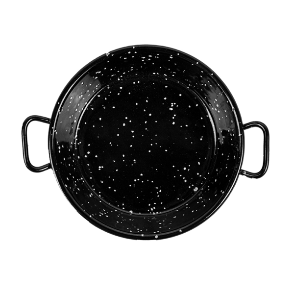 Garcia De Pou MINI PAELLA VALENCIANA ESMALTADA 'ARTINOX' Ø10x2 CM NEGRO ACERO (10 UNID.)