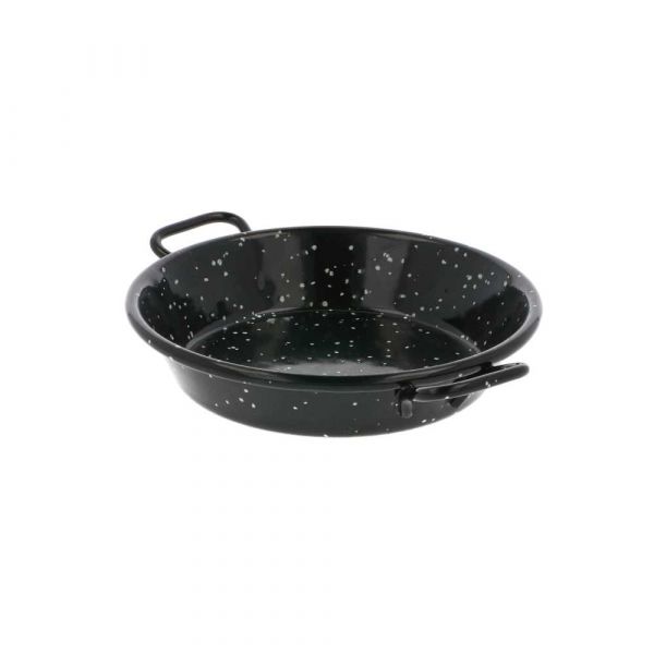 Garcia de pou MINI PAELLA VALENCIANA ESMALTADA 'ARTINOX' Ø10x2 CM NEGRO ACERO (10 UNID.)