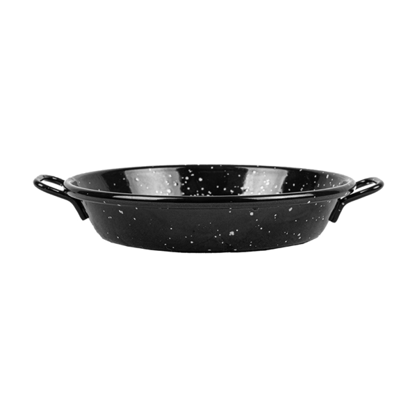 Garcia De Pou MINI PAELLA VALENCIANA ESMALTADA 'ARTINOX' Ø12x2 4 CM NEGRO ACERO (10 UNID.)