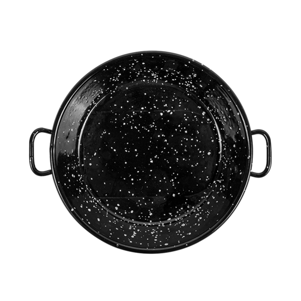 Garcia De Pou MINI PAELLA VALENCIANA ESMALTADA 'ARTINOX' Ø12x2 4 CM NEGRO ACERO (10 UNID.)