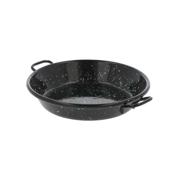 Garcia de pou MINI PAELLA VALENCIANA ESMALTADA 'ARTINOX' Ø12x2 4 CM NEGRO ACERO (10 UNID.)