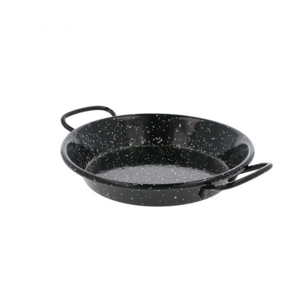 Garcia de pou MINI PAELLA VALENCIANA ESMALTADA 'ARTINOX' Ø15x2 CM NEGRO ACERO (10 UNID.)