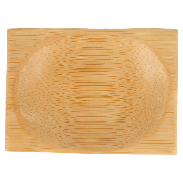 Garcia De Pou MINI PLATOS RECTANGULARES 6x8 CM NATURAL BAMBÚ (24 UNID.)