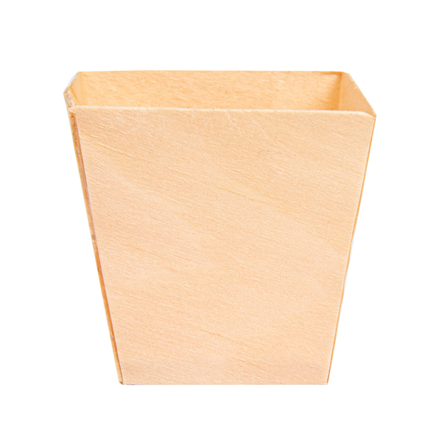 Garcia De Pou MINI RECIPIENTE DE HOJUELA DE ÁLAMO 4 5x4 5x4 5 CM NATURAL MADERA (50 UNID.)