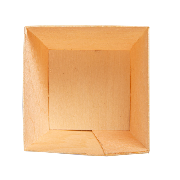 Garcia De Pou MINI RECIPIENTE DE HOJUELA DE ÁLAMO 4 5x4 5x4 5 CM NATURAL MADERA (50 UNID.)