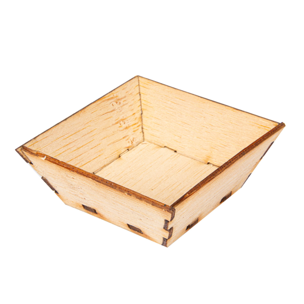 Garcia De Pou MINI RECIPIENTES PARA TAPAS 5x5x2 CM NATURAL BAMBÚ (100 UNID.)