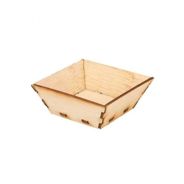 Garcia de pou MINI RECIPIENTES PARA TAPAS 5x5x2 CM NATURAL BAMBÚ (100 UNID.)