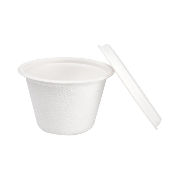 Garcia De Pou MINI TARRINAS + TAPAS 'BIONIC' 120 ML Ø7 4x5 1+0 7 CM BLANCO BAGAZO (800 UNID.)