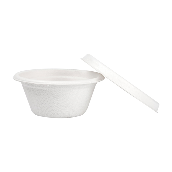 Garcia De Pou MINI TARRINAS + TAPAS 'BIONIC' 60 ML Ø 6 9x3+0 7 CM BLANCO BAGAZO (1000 UNID.)