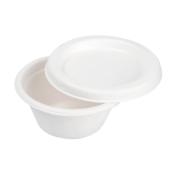 Garcia De Pou MINI TARRINAS + TAPAS 'BIONIC' 60 ML Ø 6 9x3+0 7 CM BLANCO BAGAZO (1000 UNID.)