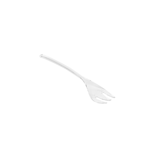 Garcia De Pou MINI TENEDORES REUTILIZABLES 10 CM TRANSPARENTE PS (4000 UNID.)