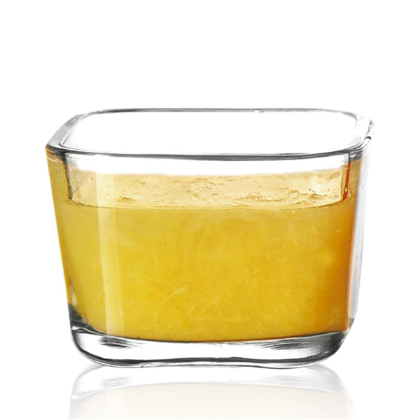 Garcia De Pou MINI VASO CUADRADO 75 ML 2 5 OZ 5 7x5 7x4 CM TRANSPARENTE CRISTAL (72 UNID.)