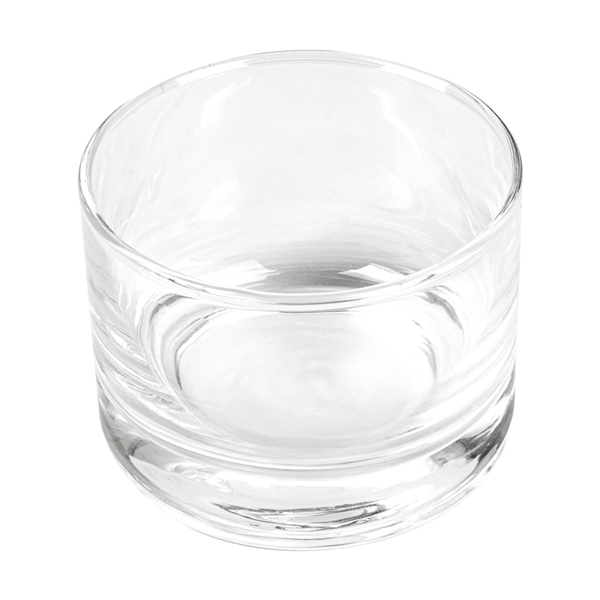 Garcia de pou MINI VASO REDONDO 120 ML 4 OZ Ø6 7x5 CM TRANSPARENTE CRISTAL (72 UNID.)