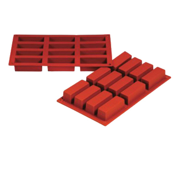 Garcia de pou MOLDE CAKE 7 9x2 9x3 CM 17 5x30 CM ROJO SILICONA (1 UNID.)