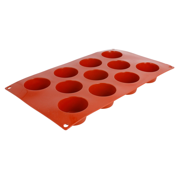 Garcia De Pou MOLDE MUFFIN Ø5 1x2 8 CM 17 5x30 CM ROJO SILICONA (1 UNID.)