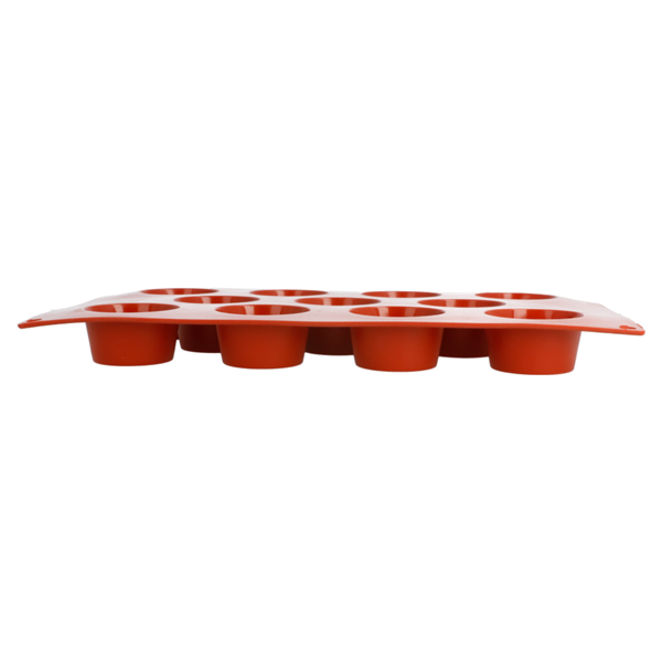 Garcia De Pou MOLDE MUFFIN Ø5 1x2 8 CM 17 5x30 CM ROJO SILICONA (1 UNID.)
