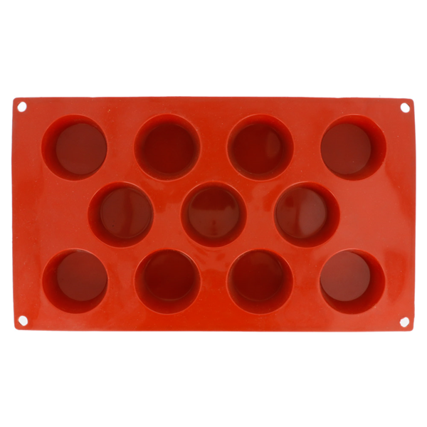 Garcia De Pou MOLDE MUFFIN Ø5 1x2 8 CM 17 5x30 CM ROJO SILICONA (1 UNID.)