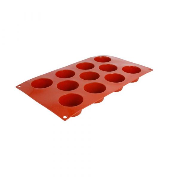 Garcia de pou MOLDE MUFFIN Ø5 1x2 8 CM 17 5x30 CM ROJO SILICONA (1 UNID.)