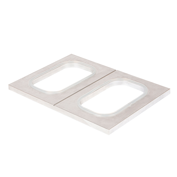 Garcia De Pou MOLDE PARA BARQUITAS OBLONG 20x28 CM PLATEADO ALUMINIO (1 UNID.)