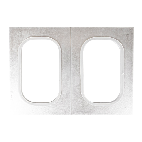 Garcia de pou MOLDE PARA BARQUITAS OBLONG 20x28 CM PLATEADO ALUMINIO (1 UNID.)