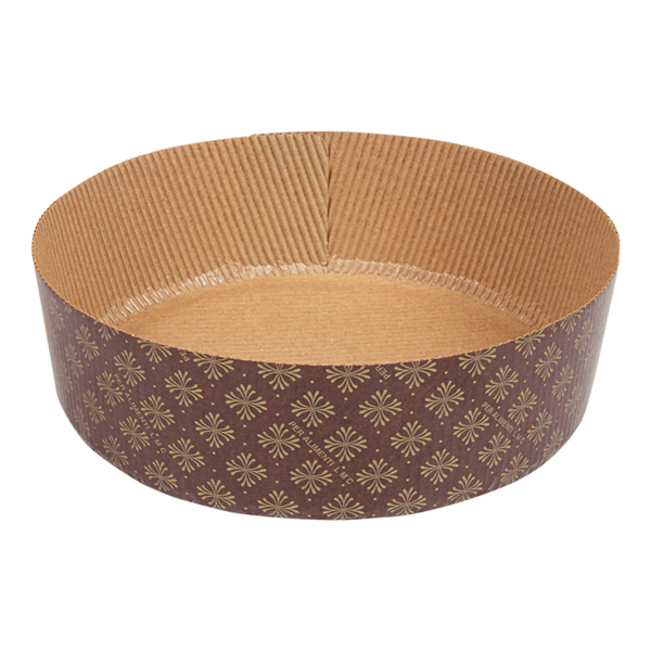 Garcia de pou MOLDES COCCIÓN PANETTONE BAJOS 140 G/M2 Ø 18 5x6 CM MARRÓN CELULOSA (390 UNID.)