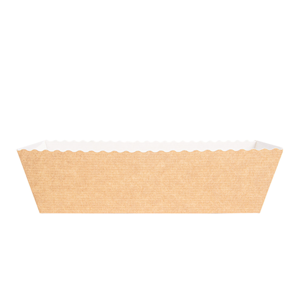 Garcia De Pou MOLDES COCCIÓN PASTELERÍA 230 G/M2 20 2x6 8x6 2 CM NATURAL KRAFT (300 UNID.)
