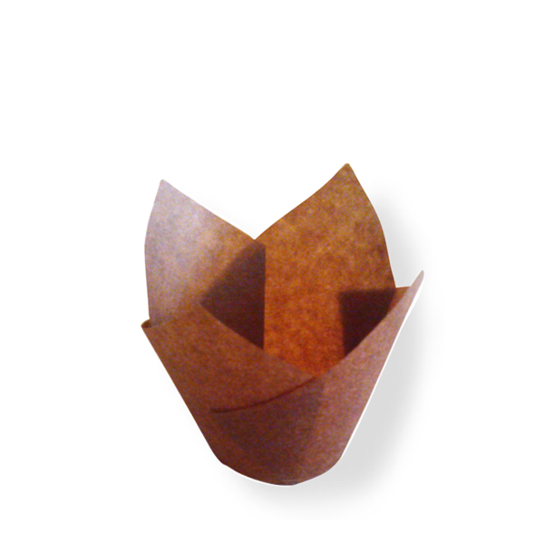 Garcia de pou MOLDES CUPCAKE 'TULIP' 50 G/M2 11x11 CM MARRÓN PERG. ANTIGRASAS (1000 UNID.)