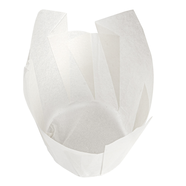 Garcia De Pou MOLDES CUPCAKE 'TULIP' 50 G/M2 15x15 CM BLANCO PERG. ANTIGRASAS (1000 UNID.)