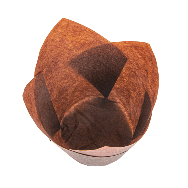Garcia De Pou MOLDES CUPCAKE 'TULIP' 50 G/M2 15x15 CM MARRÓN PERG. ANTIGRASAS (1000 UNID.)