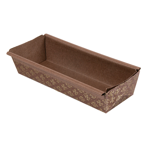 Garcia De Pou MOLDES PASTELERÍA 140 G/M2 20x6 5x4 5 CM MARRÓN CELULOSA (500 UNID.)