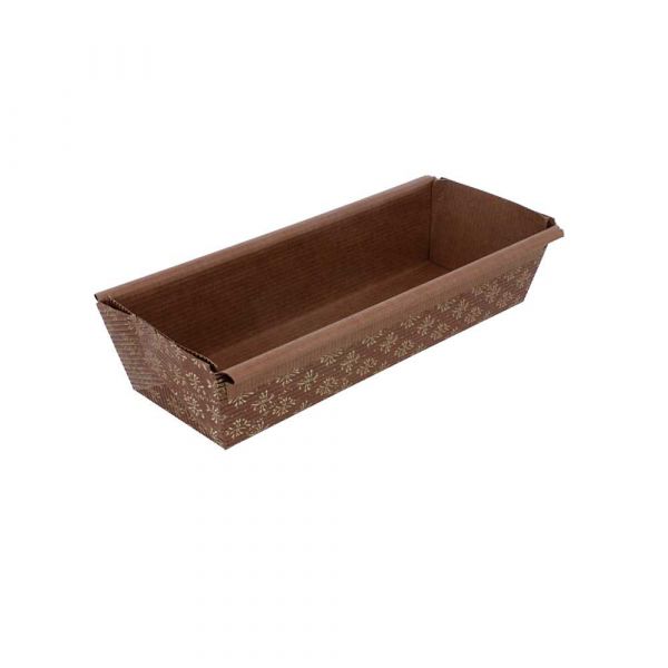 Garcia de pou MOLDES PASTELERÍA 140 G/M2 20x6 5x4 5 CM MARRÓN CELULOSA (500 UNID.)