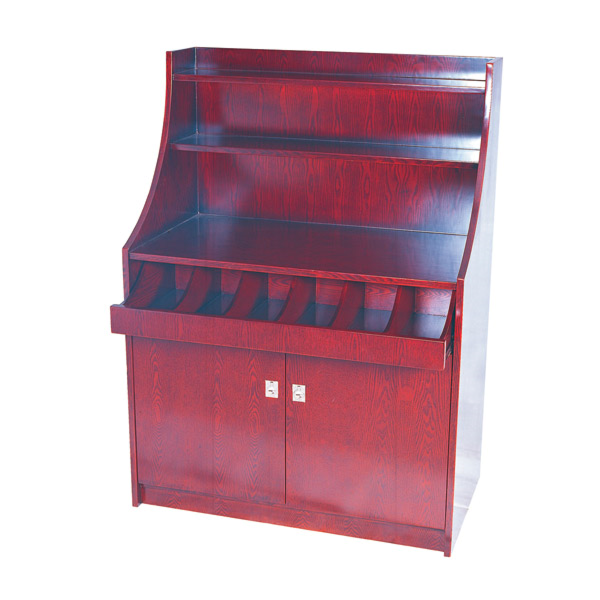 Garcia de pou MUEBLE PARA CUBIERTOS Y VAJILLA GRANDE 100x55x141 CM MARRÓN ROJIZO MADERA (1 UNID.)