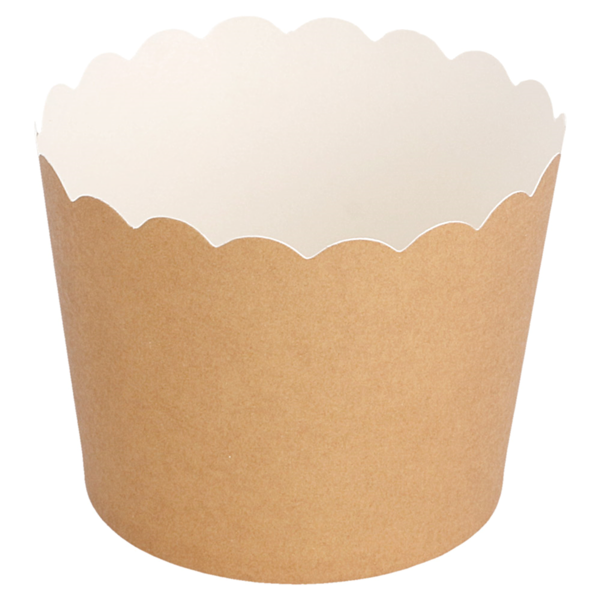 Garcia De Pou MUFFIN CUPS 160 + 15 PE G/M2 Ø 5x4 5 CM MARRÓN CARTONCILLO (100 UNID.)