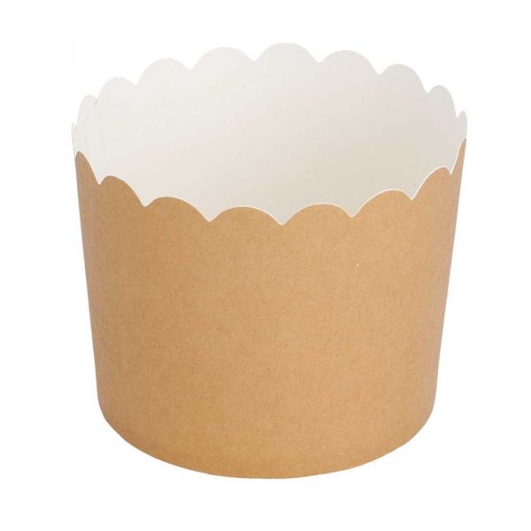 Garcia de pou MUFFIN CUPS 160 + 15 PE G/M2 Ø 6x5 5 CM MARRÓN CARTONCILLO (100 UNID.)