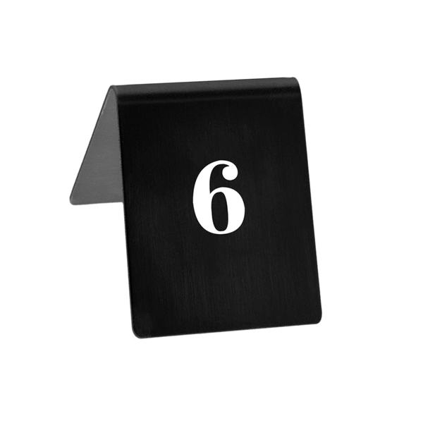 Garcia De Pou NÚMEROS DE SOBREMESA DEL 1 AL 20 9x12 CM NEGRO PAPEL (1 UNID.)