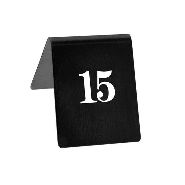 Garcia De Pou NÚMEROS DE SOBREMESA DEL 1 AL 20 9x12 CM NEGRO PAPEL (1 UNID.)