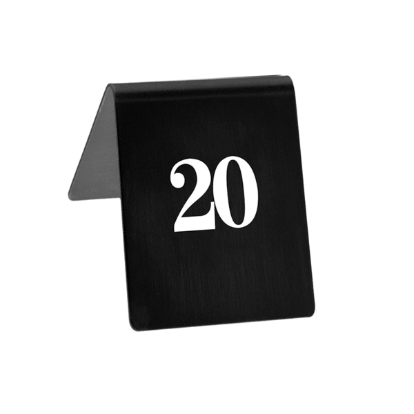 Garcia De Pou NÚMEROS DE SOBREMESA DEL 1 AL 20 9x12 CM NEGRO PAPEL (1 UNID.)