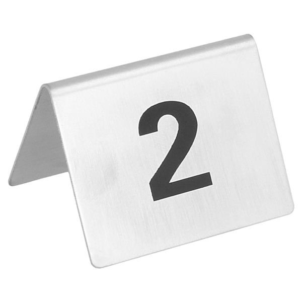 Garcia De Pou NÚMEROS PARA MESA DEL 1 AL 25 5 2x4 2 CM PLATEADO INOX (1 UNID.)
