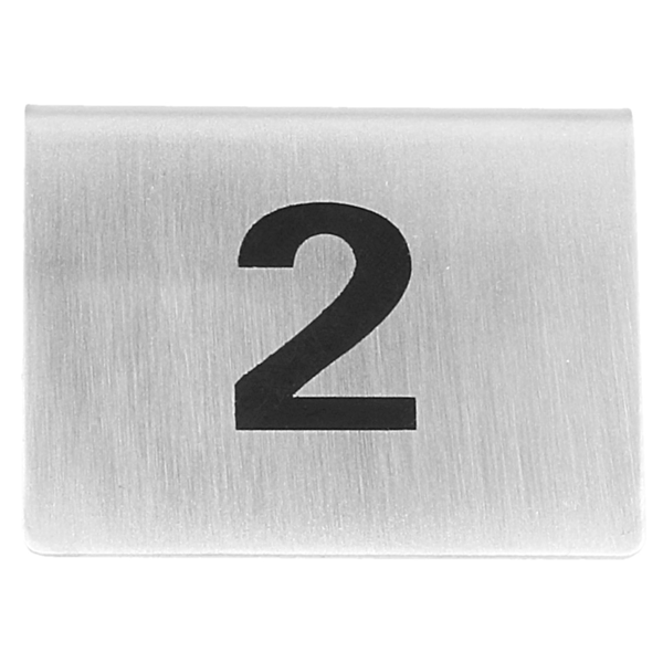 Garcia De Pou NÚMEROS PARA MESA DEL 1 AL 25 5 2x4 2 CM PLATEADO INOX (1 UNID.)