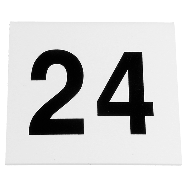 Garcia De Pou NÚMEROS PARA MESA DEL 1 AL 25 5x3 6 CM BLANCO PVC (1 UNID.)