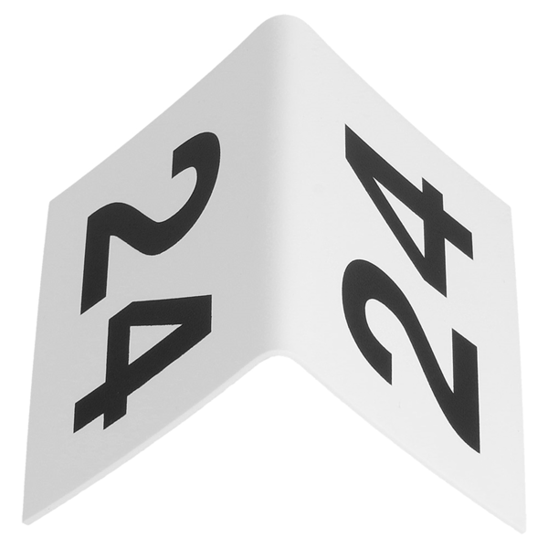 Garcia De Pou NÚMEROS PARA MESA DEL 1 AL 25 5x3 6 CM BLANCO PVC (1 UNID.)