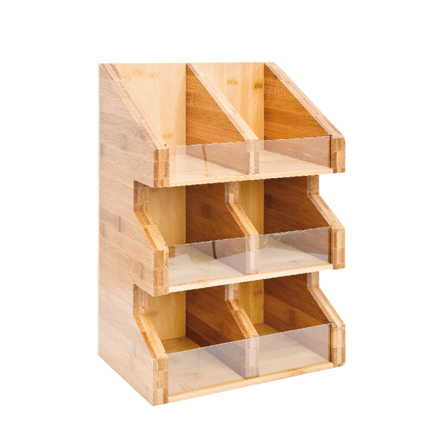 Garcia de pou ORGANIZADOR CONDIMENTOS 28x18x40 CM NATURAL BAMBÚ (2 UNID.)