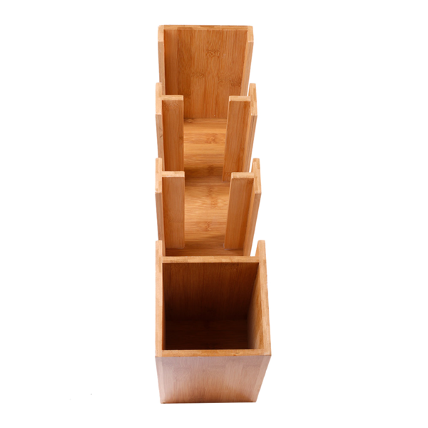 Garcia De Pou ORGANIZADOR VASOS Y TAPAS 14x50x50 CM NATURAL BAMBÚ (2 UNID.)