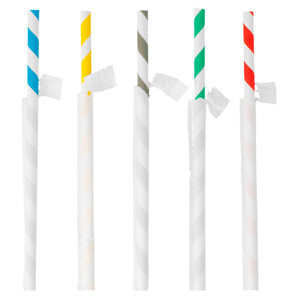 Garcia de pou PAJITAS A RAYAS ENFUNDADAS 'PAPER' Ø0 60x20 CM SURTIDO PAPEL (3000 UNID.)