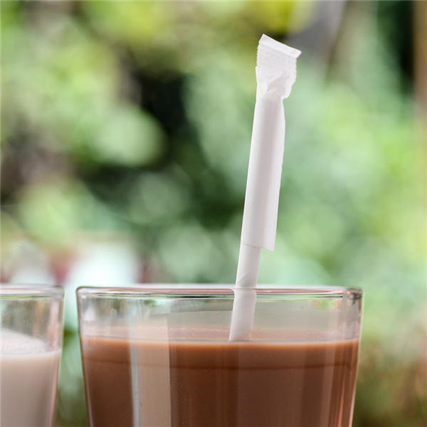 Garcia De Pou PAJITAS ENFUNDADAS 'PAPER' Ø0 80x20 CM BLANCO PAPEL (3000 UNID.)