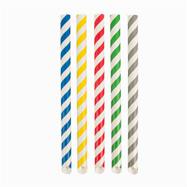 Garcia de pou PAJITAS RECTAS A RAYAS 'BUBBLE TEA' 'PAPER' Ø1 2x20 CM SURTIDO PAPEL (2400 UNID.)